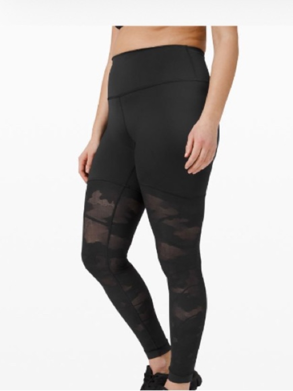 lululemon Sheer Will High Rise Tight Camo 28” - Size 6